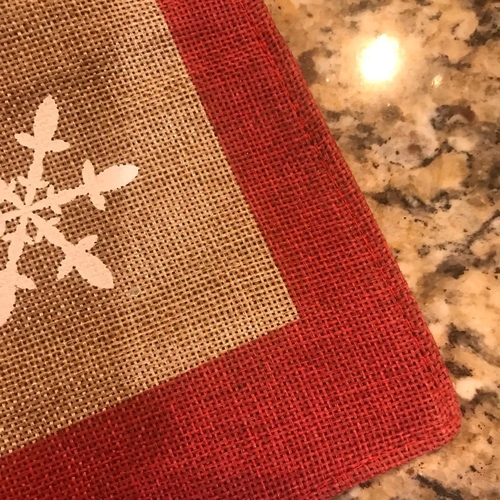 ▪️Burlap “S” Small Flag